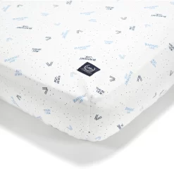 LA MILLOU BEDSHEET GOOD NIGHT M 70 X 140 Cm - BRAVEHEART LION NAVY ADD