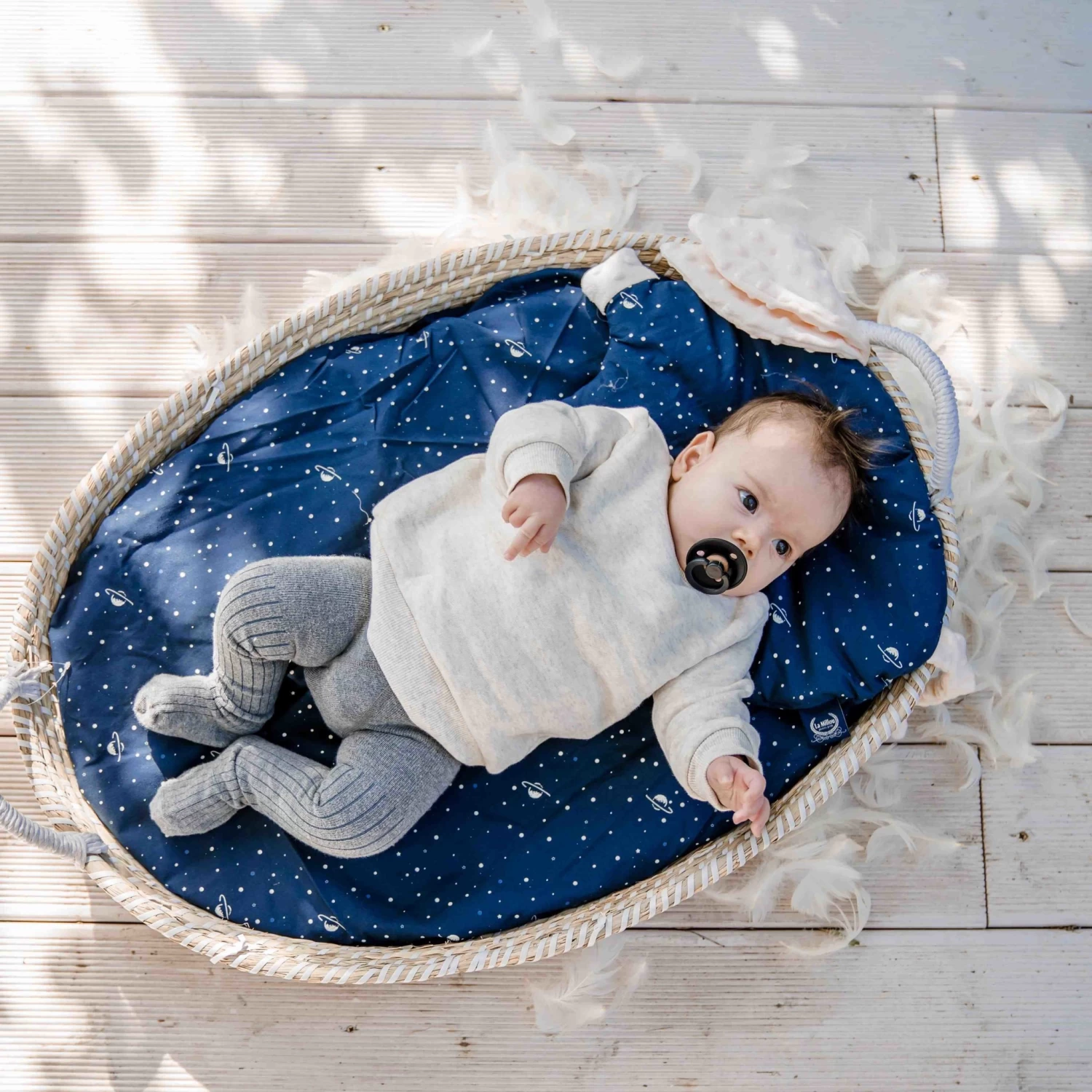 LA MILLOU BEDSHEET GOOD NIGHT M 70 X 140 Cm - BRAVEHEART LION NAVY ADD 4 LA MILLOU BEDSHEET GOOD NIGHT M 70 X 140 Cm - BRAVEHEART LION NAVY ADD - Image 4