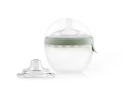 KIDSME Oval Feeding Bottle With Extra Nipple Green