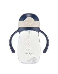 MOTHER-K Mother-K Hug Weighted Straw Cup 300Ml Navy