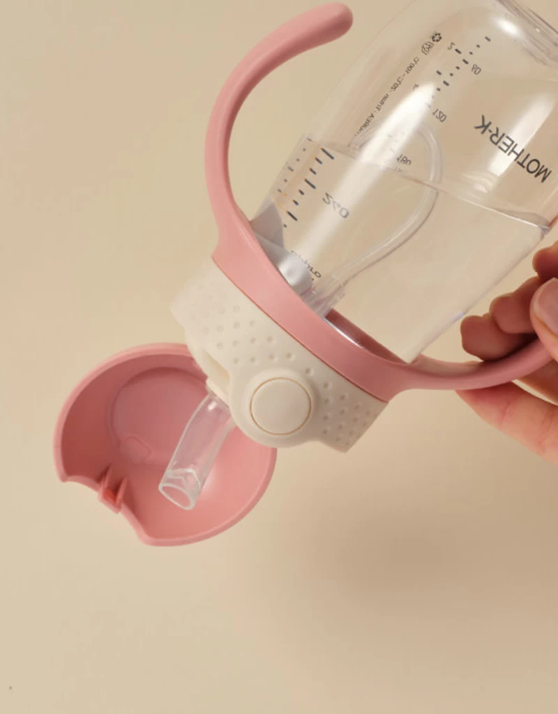 MOTHER-K Mother-K Hug Weighted Straw Cup 300Ml Navy 2 MOTHER-K Mother-K Hug Weighted Straw Cup 300Ml Navy - Image 2