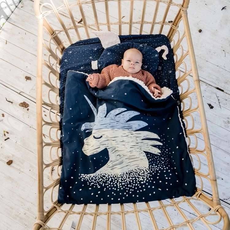 LA MILLOU MEDIUM BLANKET - UNIVERSE OF UNICORN - ECRU 4 LA MILLOU MEDIUM BLANKET - UNIVERSE OF UNICORN - ECRU - Image 4