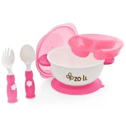 ZOLI Zoli - Stuck Feeding Bowl Set - Pink