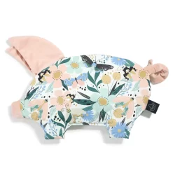LA MILLOU VELVET COLLECTION - SLEEPY PIG PILLOW - FAIRYTALE LAND - POWDER PINK