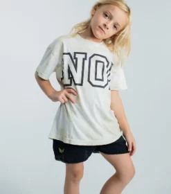 Nununu The World OVERSIZED NO! T-SHIRT WHITE -Baby Product Shop image 1419