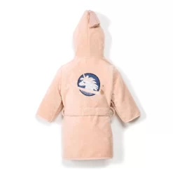 LA MILLOU BATHROBE BAMBOO SOFT - POWDER PINK - UNIVERSE OF UNICORN PINK -Baby Product Shop image 1521