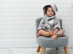 LA MILLOU BATHROBE BAMBOO SOFT - POWDER PINK - UNIVERSE OF UNICORN PINK -Baby Product Shop image 1525