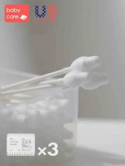 BC BABYCARE BC BABYCARE COTTON SWABS 55PCS*3pk -Baby Product Shop image 1537