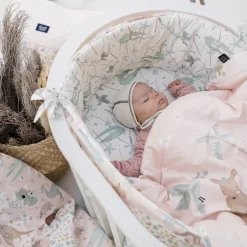 LA MILLOU BED BUMPER - FRENCH BLEU JARDIN & LES BLEU FLEURS -Baby Product Shop image 1675