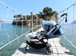 LA MILLOU BAMBOO SWADDLE FRINGE - KING SIZE - MOONLIGHT SWAN -Baby Product Shop image 1693