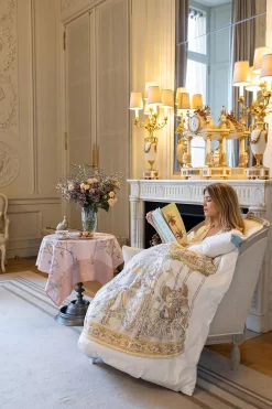 Atelier Choux Paris Cashmere Blanket - Hot Air Balloons -Baby Product Shop image 1712