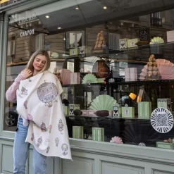 Atelier Choux Paris Cashmere Blanket - Hot Air Balloons -Baby Product Shop image 1713