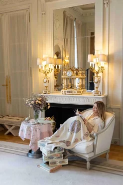 Atelier Choux Paris Cashmere Blanket - Hot Air Balloons -Baby Product Shop image 1715