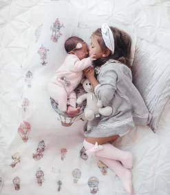 Atelier Choux Paris Cashmere Blanket - Hot Air Balloons -Baby Product Shop image 1716