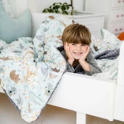 LA MILLOU TODDLER BLANKET - PONY IS MY LOVE - PAPAYA -Baby Product Shop image 1782