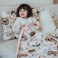 LA MILLOU TODDLER LIGHT BLANKET - PRINCESS - POWDER PINK -Baby Product Shop image 1797