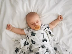 LA MILLOU BAMBOO SWADDLE FRINGE - KING SIZE - BOHO ROYAL ARROWS -Baby Product Shop image 1806