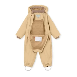MINI A TURE Wisti Fleece Lined Snowsuit. GRS Semolina Sand -Baby Product Shop image 187
