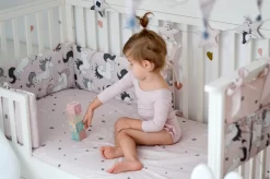 LA MILLOU BED BUMPER - MOONLIGHT SWAN & SWAN LAKE -Baby Product Shop image 2105