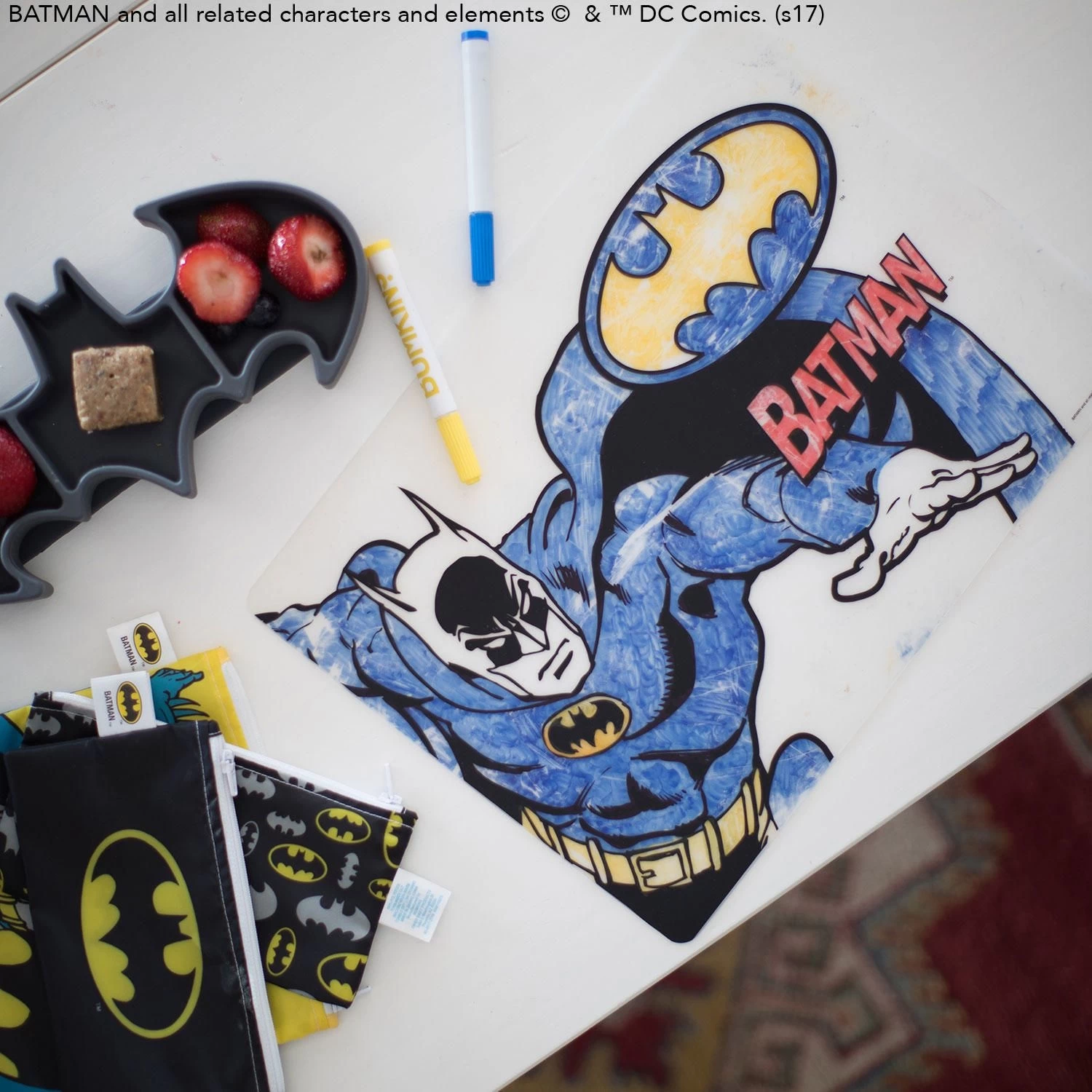 Bumkins D - Bumkins DC Comics - Silicone Colouring Mat - Batman 3 Bumkins D - Bumkins DC Comics - Silicone Colouring Mat - Batman - Image 3
