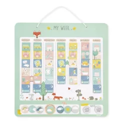 Janod MY MAGNETIC WEEKLY PLANNER (ENG) -Baby Product Shop image 2299