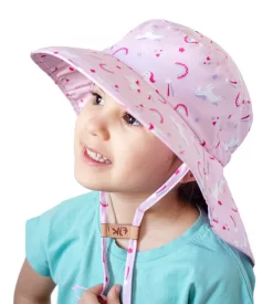 Flapjackkids Sun Hat With Neck Cape - Unicorn -Baby Product Shop image 3