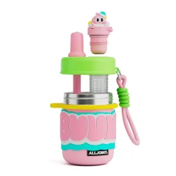 ALLJOINT ALLJOINT UNUSAL CHARM STRAW CUP Pink Green -Baby Product Shop image 3064