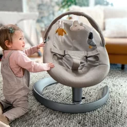 NUNA LEAF GROW SWING W/TOY BAR CHARCOAL -Baby Product Shop image 3129