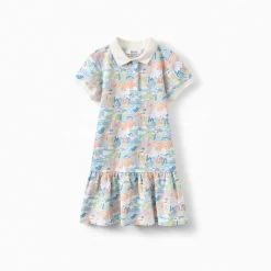 Bonpoint Girls' Exclusive Liberty Fabric POLO Dress IMP Multicolored